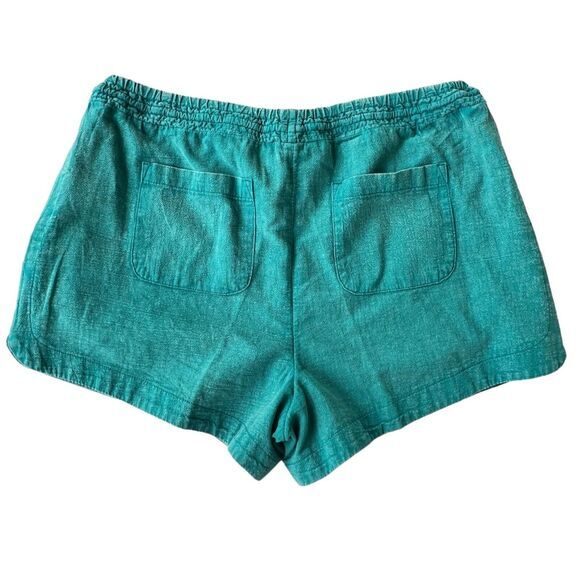 Time And Tru Women's Teal Drawstring Shorts‎ with Elastic Waistband & Pockets S - Picture 2 of 7